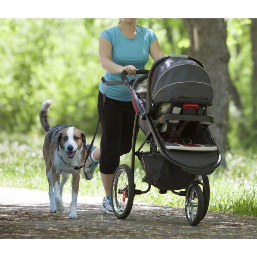Hands Free Dog Leash for Waist or Crossbody - Easy Connect Leash to Belt